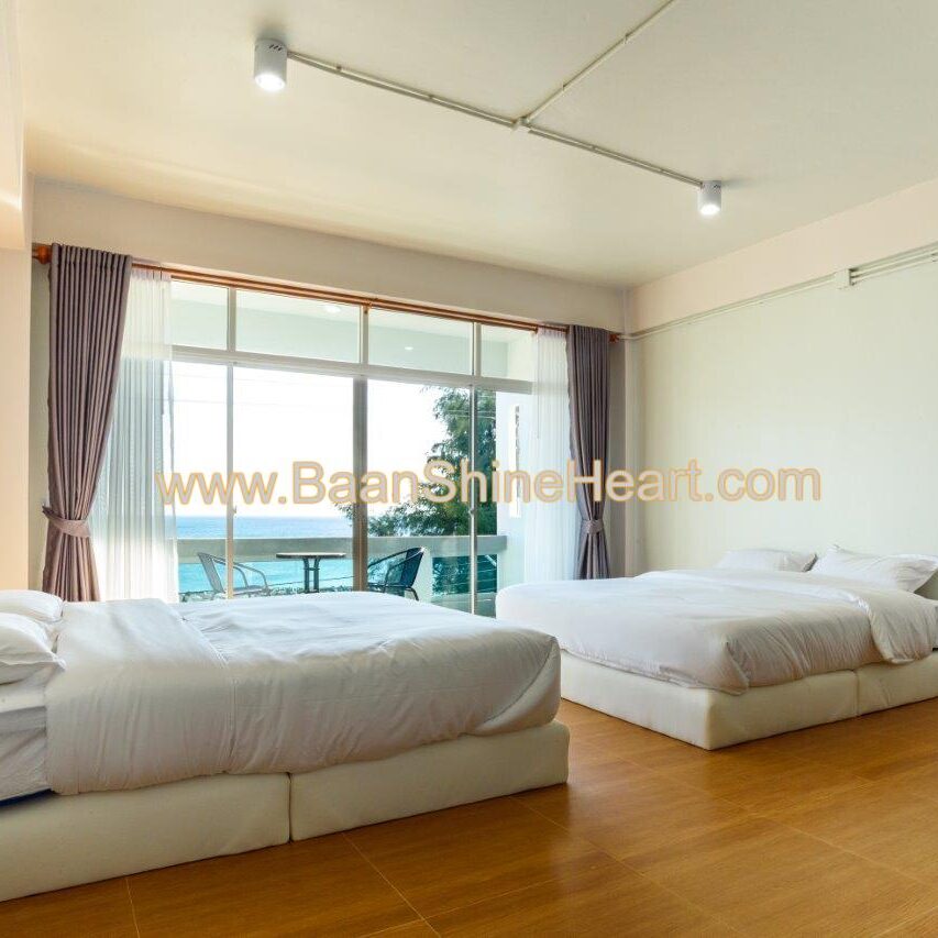 ห้องนอนที่2 Seaview สำหรับ 4 ท่านมีห้องน้ำในตัว